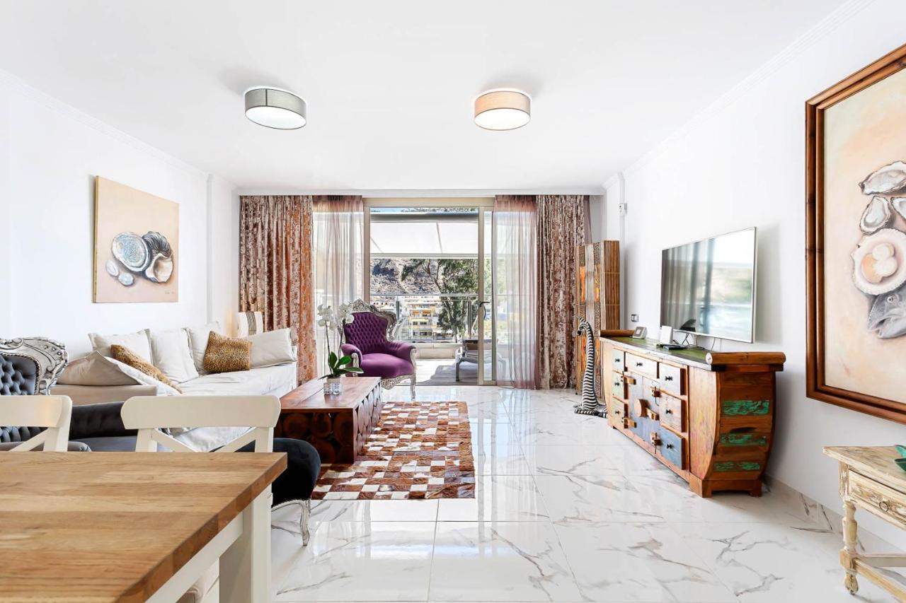 Ribera Del Puerto - Luxe Apartement With Great Terrace And Sea View Puerto De Mogan Exterior photo